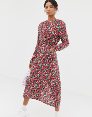 asos midi dress floral