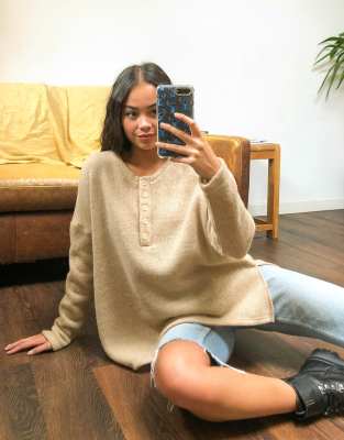 baggy knitted jumper