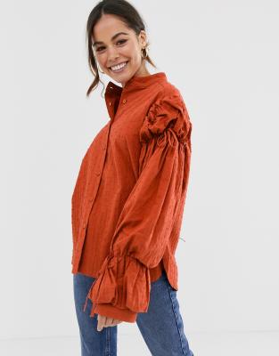 puff sleeve blouse asos