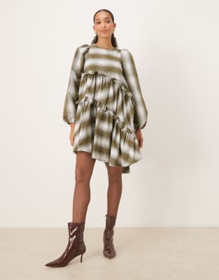 green cut out dress mini Green Sequin Cutout Cup Mini Dress M main image 0