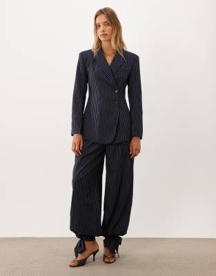 Ghospell Sienna Single Breasted Blazer Co-ord In Blue