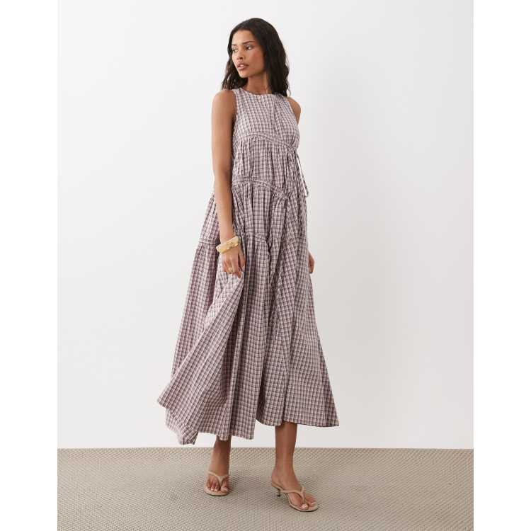 ghospell pink dress Ghospell Wrap Mini Dress With Oversized Bow Detail in Pink