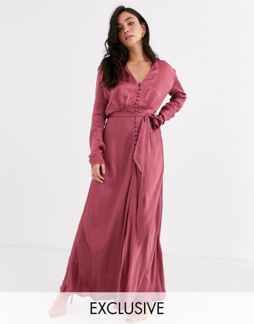 Ghost - Annabelle - Robe longue en exclusivité - Rose thé ...