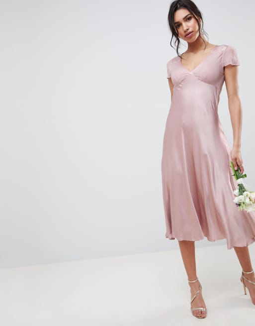 Ghost  bridesmaid  capped sleeve maxi dress  ASOS   Ghost  bridesmaid  capped sleeve maxi dress  ASOS