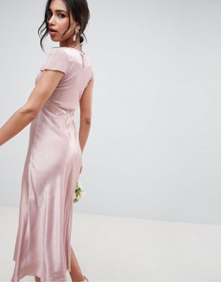 Ghost bridesmaid capped sleeve maxi 