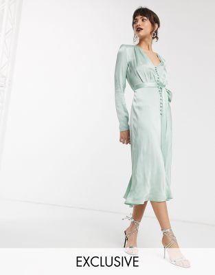 asos mint green dress