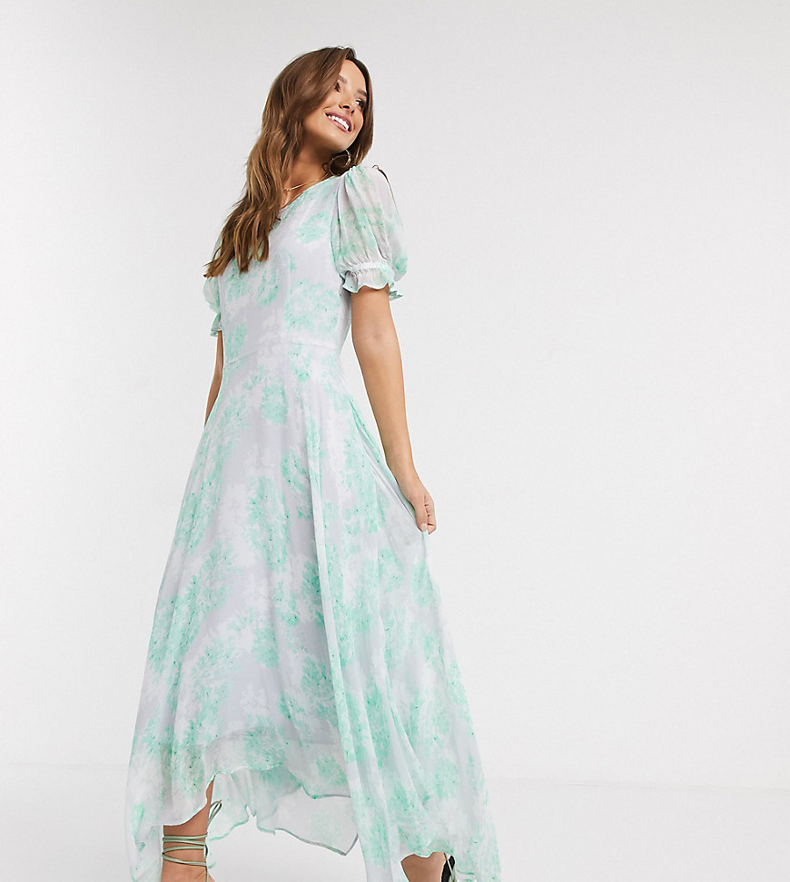 Ghost - Fleur georgette - Exclusieve lange jurk met bloemenprint-Multi