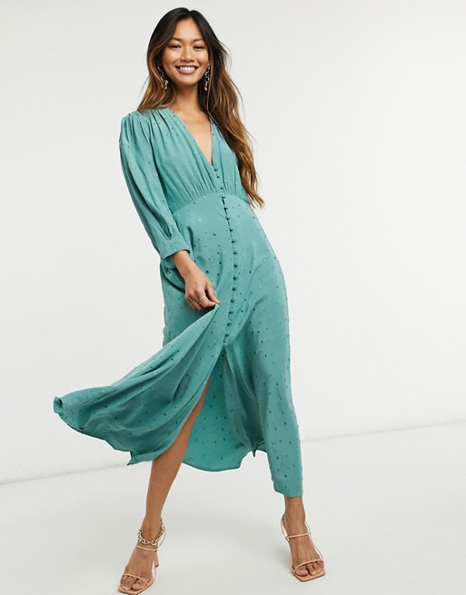 Ghost Maddison dress in green