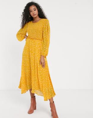 georgette midi dress
