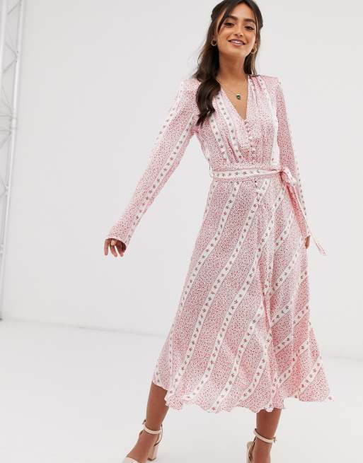 Ghost meryl dress pink sale