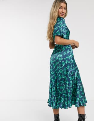 raina printed midi dress