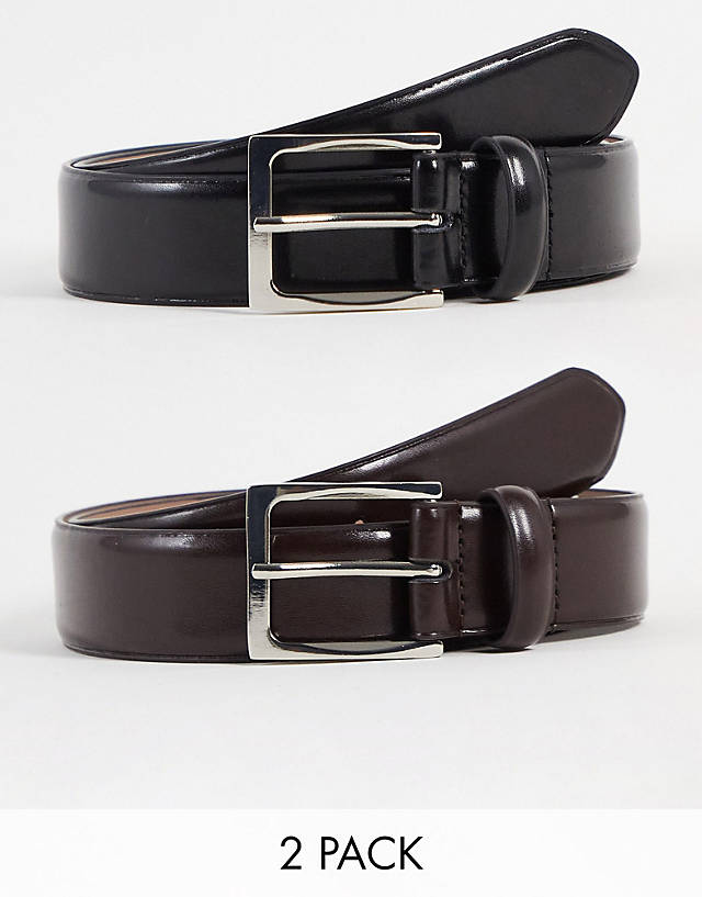 Gianni Feraud - 2 pack black and brown belt set