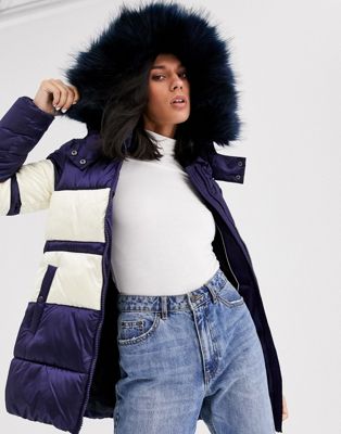 colored fur hood coat