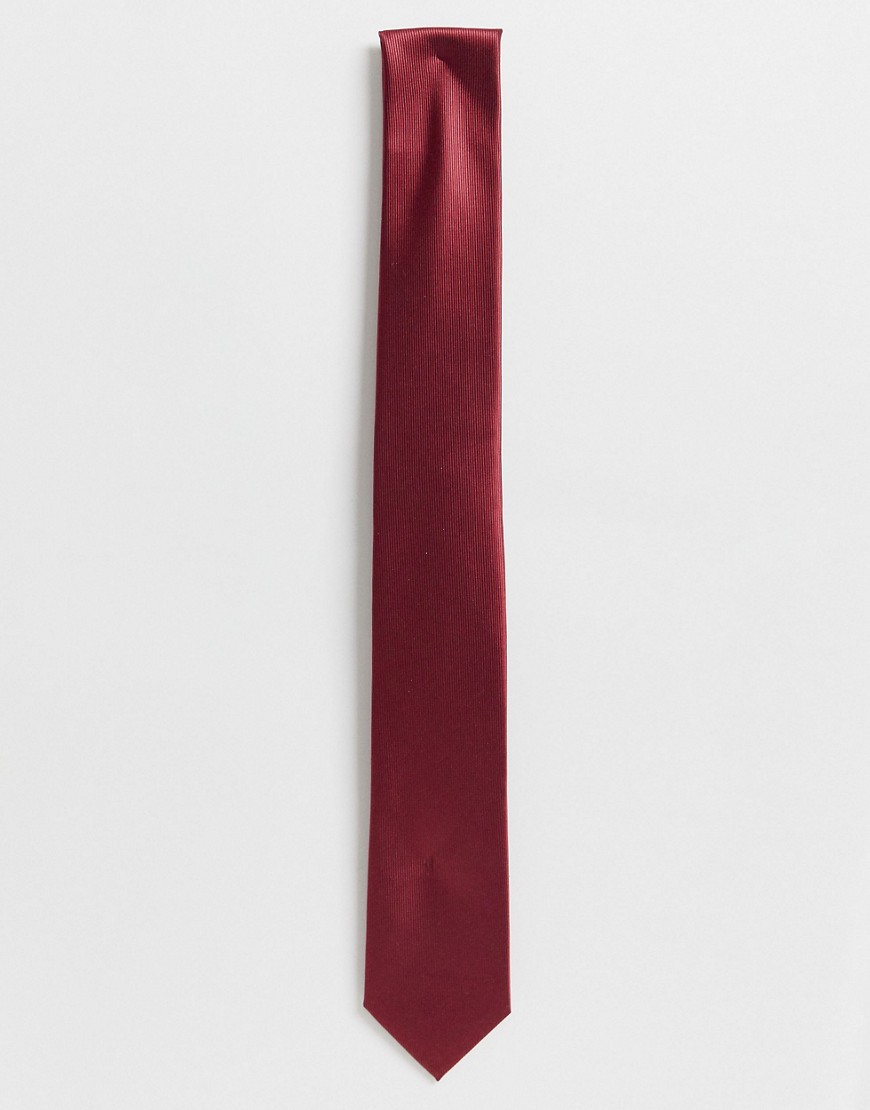 Gianni Feraud - Cravatta rossa tinta unita-Rosso