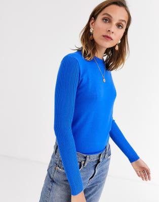 cobalt blue knitwear