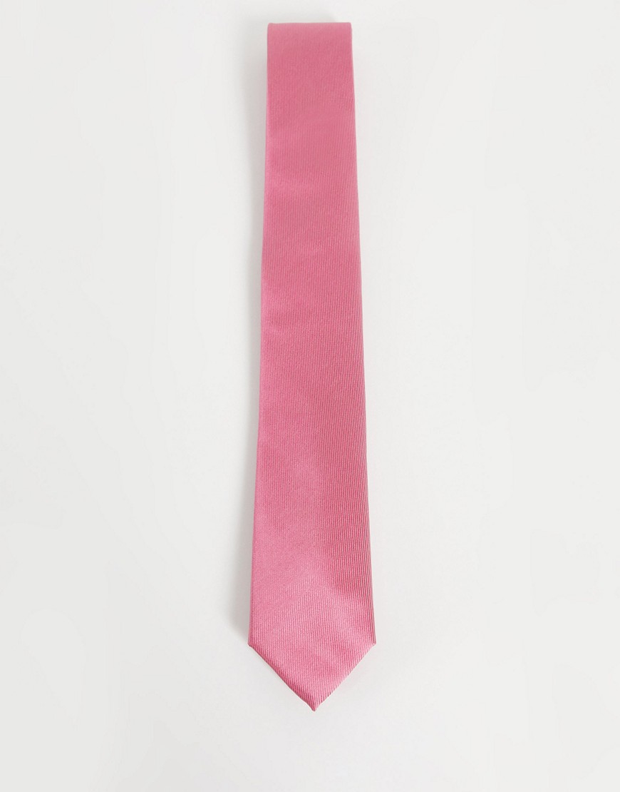 Gianni Feraud – Einfarbige Krawatte aus Satin-Rot