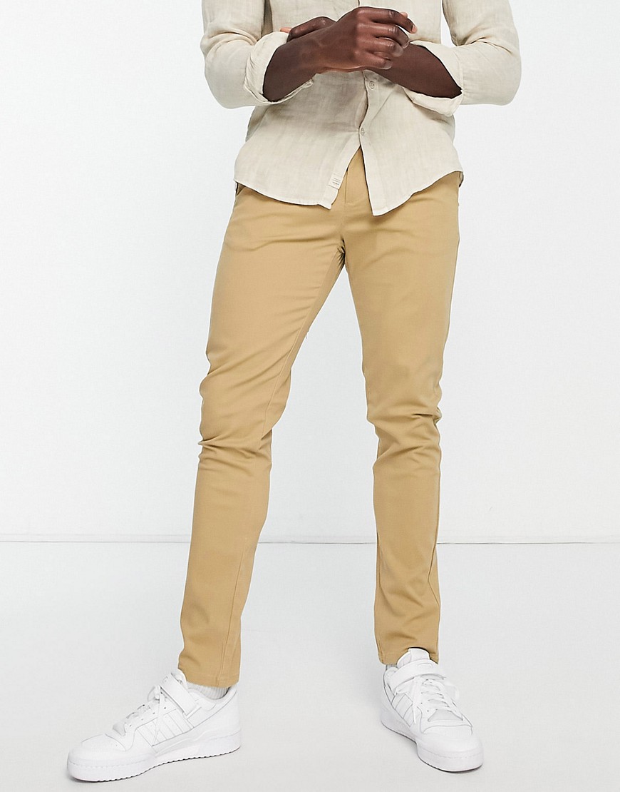 Gianni Feraud elasticated waist smart pants in beige-Neutral