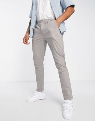 Gianni Feraud elasticated waist smart trousers in grey