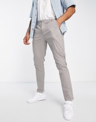 Gianni Feraud Gianni Feraud elasticated waist smart trousers in grey