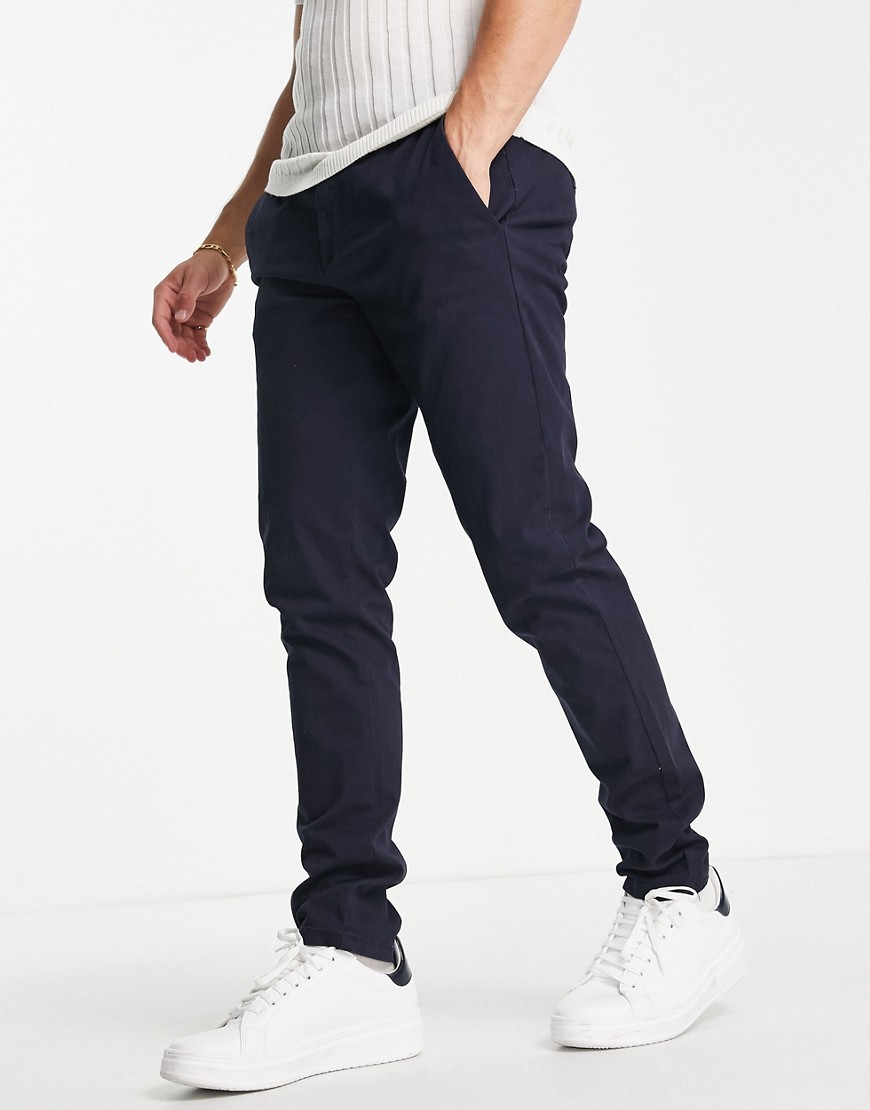 Gianni Feraud elasticized waist smart pants in navy