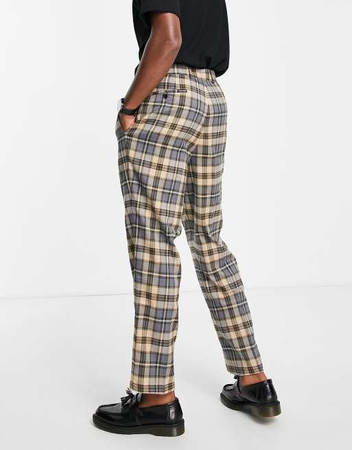 Gianni Feraud high waisted check pleat pants, 4 of 4