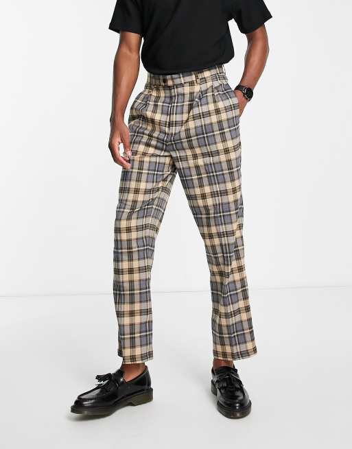 Gianni Feraud high waisted check pleat trousers, 2 of 4