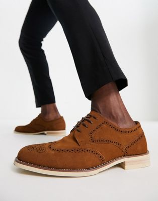 Gianni Feraud lace up brown brogues in brown