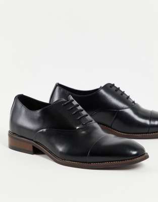 Gianni Feraud lace up derbyshire shoes in black | ASOS