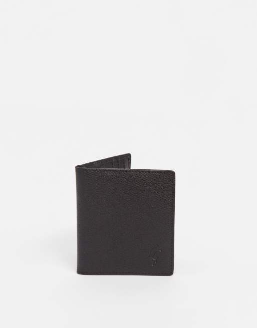 Gianni Feraud libery print grain leather folded card holder