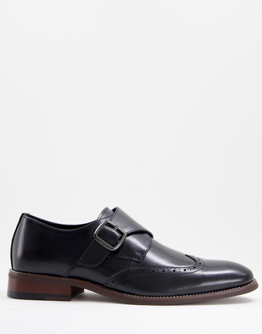monk shoes in black