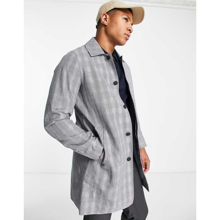 Mens grey 2025 mac coat