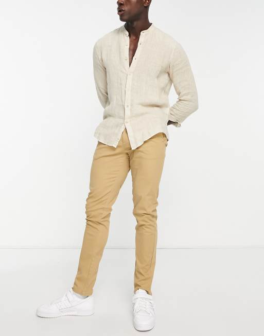 Pantaloni beige sale eleganti