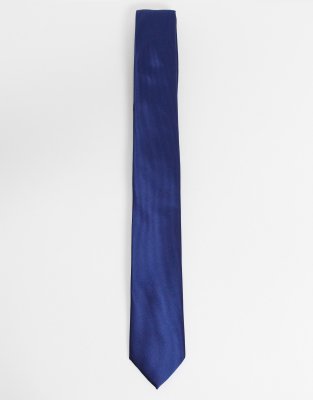 Gianni Feraud Gianni Feraud plain satin tie in navy