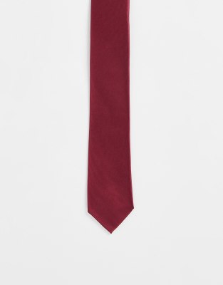 Gianni Feraud Gianni Feraud plain satin tie in red