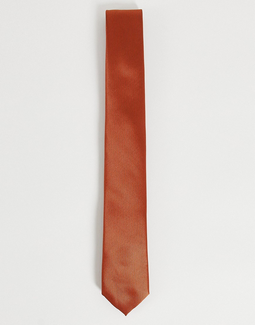 Gianni Feraud Plain Satin Tie-red