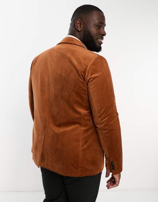 Tan sales velvet jacket