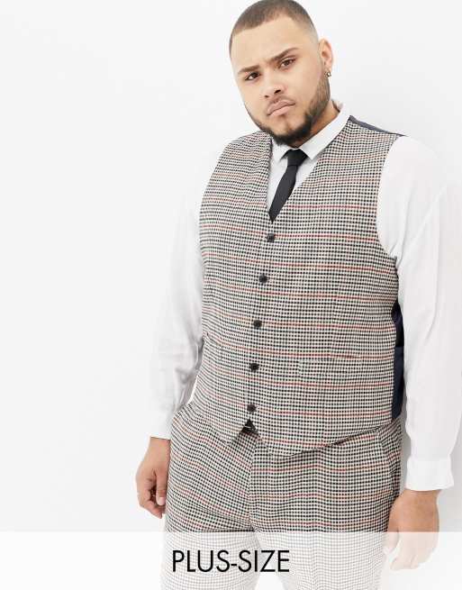 Gianni Feraud Plus - Abito classico in misto lana a quadri slim, 4 di 4