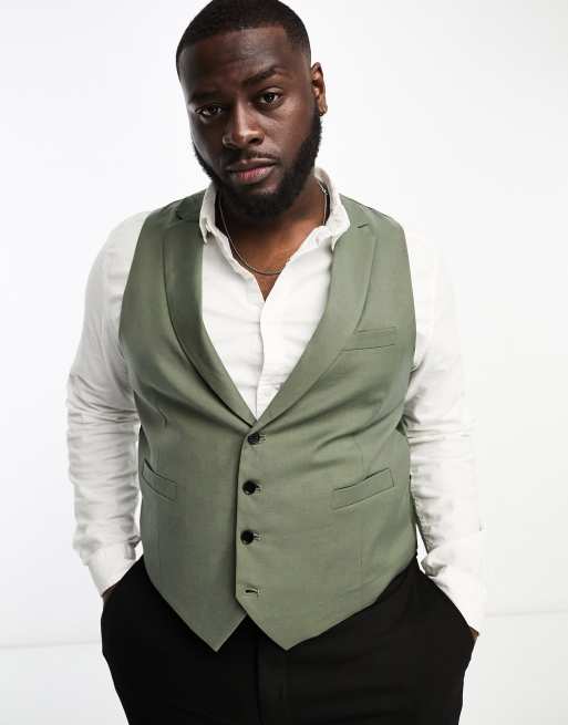 Olive shop green waistcoat