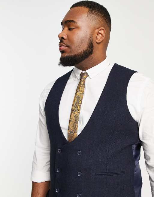 Navy 2025 scoop waistcoat
