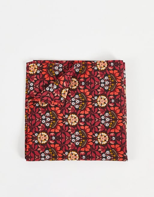 Gianni Feraud - Pochette à imprimé Liberty géométrique style années 70