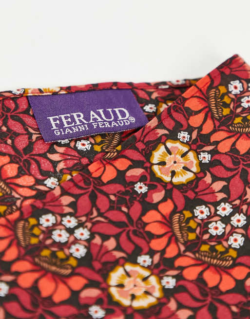 Gianni Feraud - Pochette à imprimé Liberty géométrique style années 70, 3 de 4