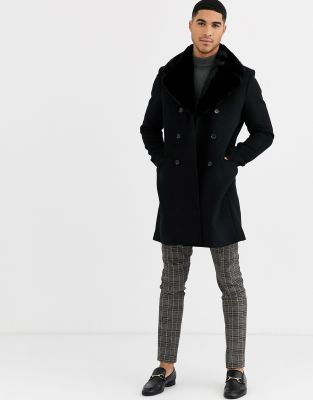 gianni feraud premium wool blend peacoat