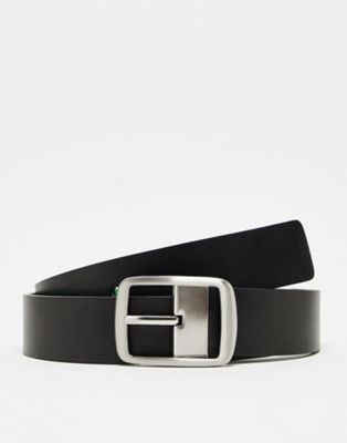 Gianni Feraud reversible leather belt in emerald green and black