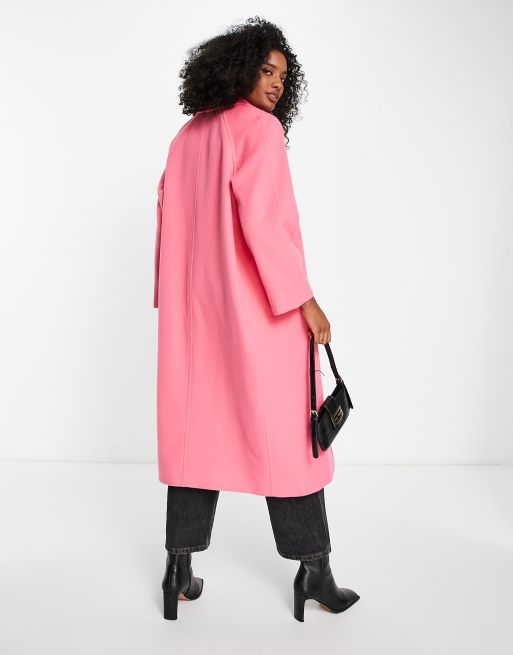 Gianni Feraud Rose Manteau manches raglan Rose chewing gum