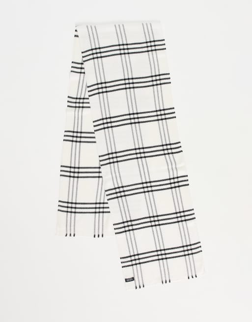 Gianni Feraud scarf in white and black check