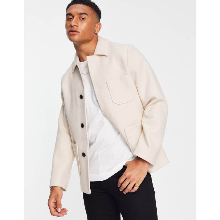 Gianni Feraud short line wool mix melton jacket