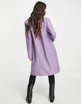 Gianni Feraud Lilac Single Breast on sale Overcoat