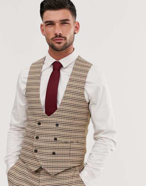 Gianni Feraud - Skinny-fit geruit kostuum met pied-de-poule, 4 van 4