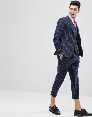 skinny pinstripe suit