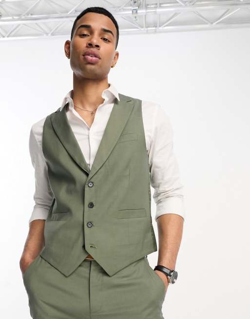 FGUUTYM Men's Suit Vests Slim Fit